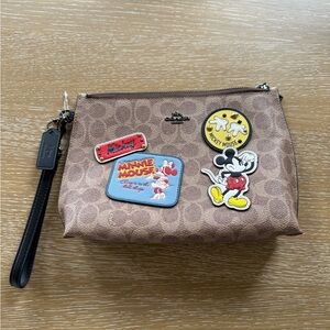 Coach Disney Pouch with patches